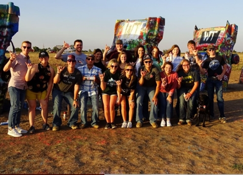 Cadillac Ranch Group Photo by Allison Moore